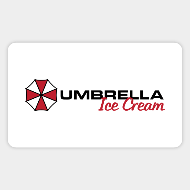 Umbrella Ice Cream - Light Magnet by MustardSoda